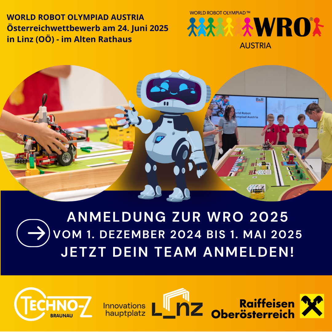 WRO Austria 2025: Dein Ticket zum Weltfinale in Singapur!