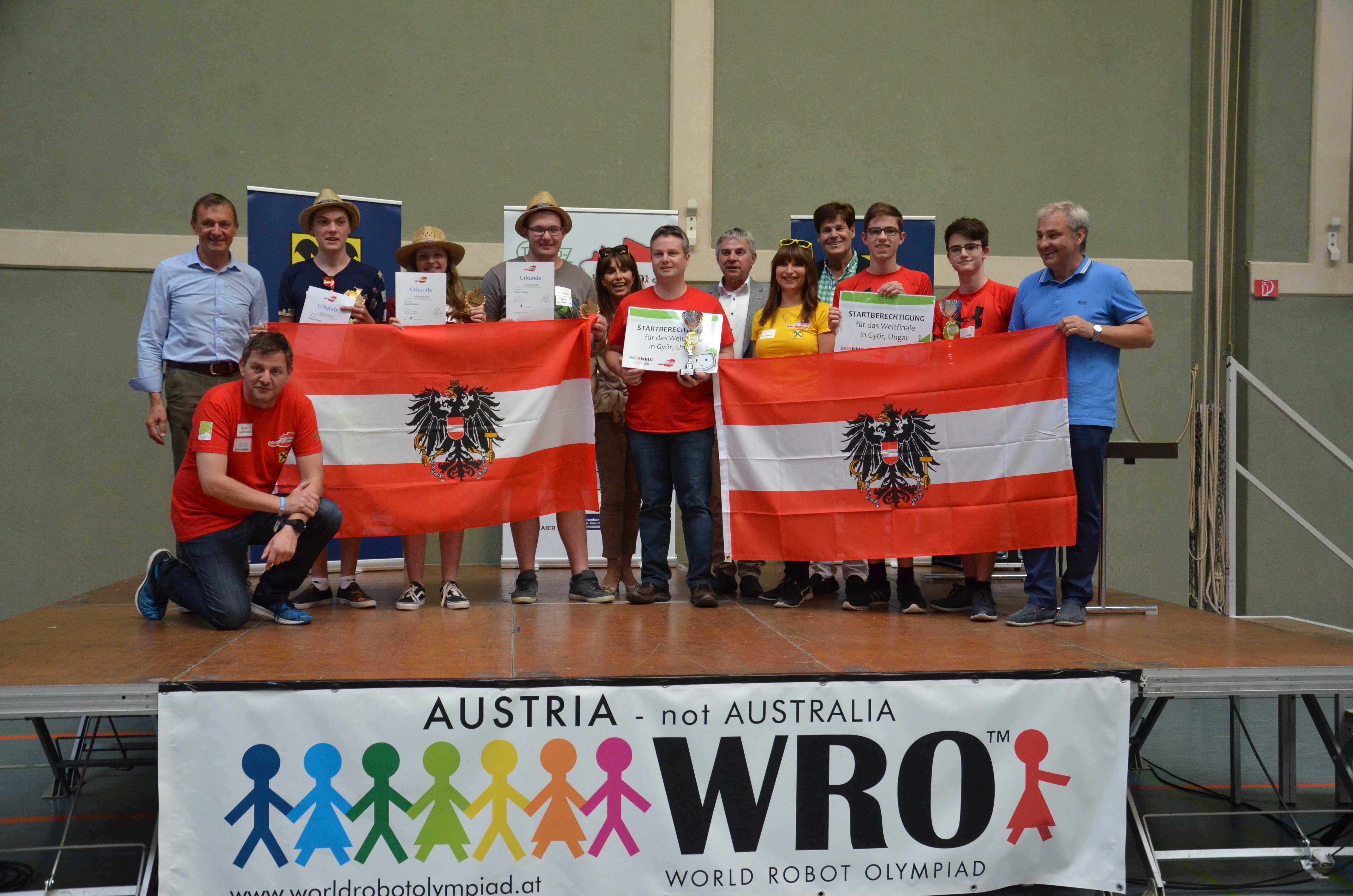 LEGO Österreichmeisterschaft "World Robot Olympiad" 2019 findet Gewinner in Schärding